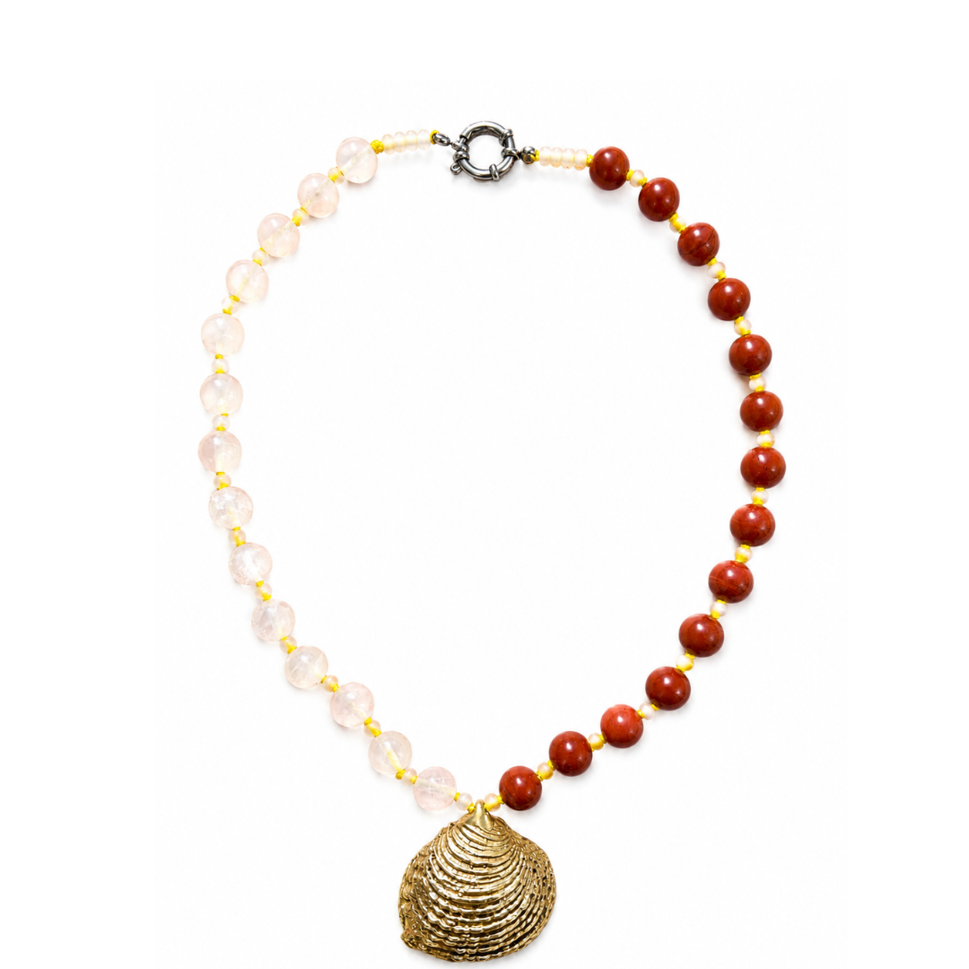 Rose Quartz & Red Jasper